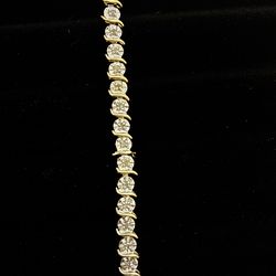 18k Gold Tennis Bracelet