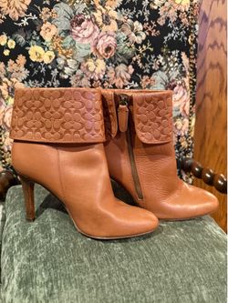 Coach leather ankle boots women women’s size 9