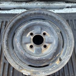 65 66 Mustang Spare 4 Lug 14in Steel Rim