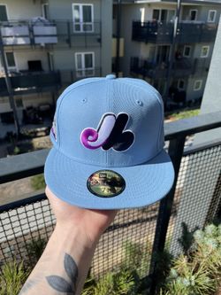 Montreal Expos Olympic Stadium " CONCORD GRAPE" Sky Blue Sparkling Grape UV