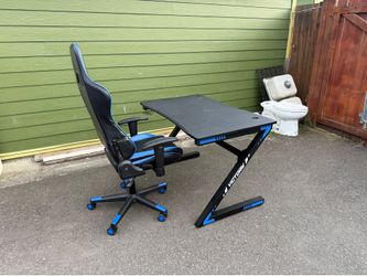 Gaming desk and chair