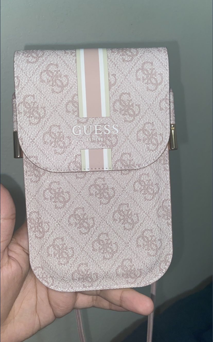 Guess Wallet/ Phone Pink Bag 