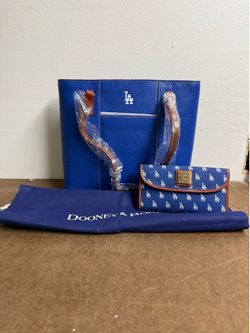 BRAND NEW Los Angeles Dodgers Dooney & Bourke, Bag and Wallet AND dust bag