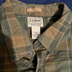 LL Bean Plaid Long Sleeve Shirt