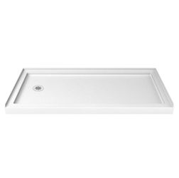 DreamLine SlimLine 36” x 60” Shower Base – Left Drain – White – Damaged Corner