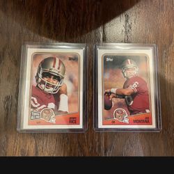Joe Montana & Jerry Rice Vintage Football Cards