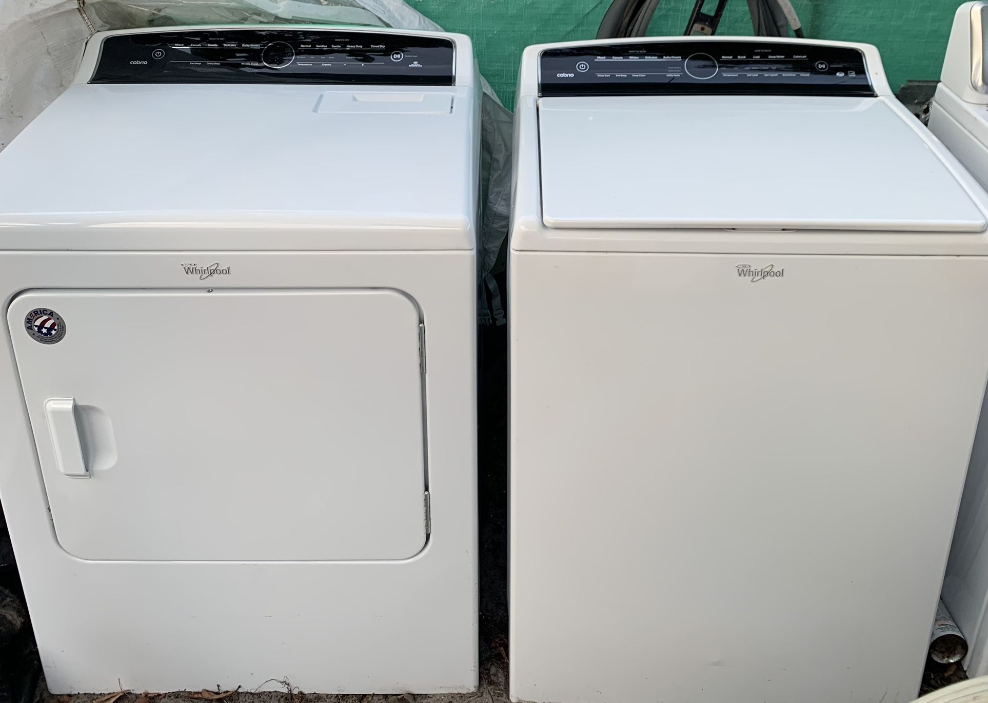 Whirlpool washer and dryer working perfectly