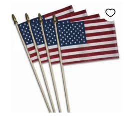 American Polycotton Stick Flag