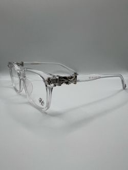 Luxury blue light glasses silver cross