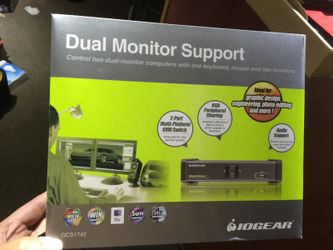 2-port dual view usb kvmp switch IOGEAR GCS1742