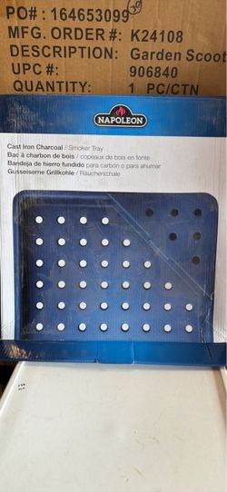 Napoleon Cast Iron Charcoal Smoker Tray