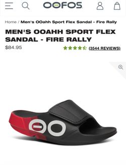 OOFOS Mens Sports Flex Sandal