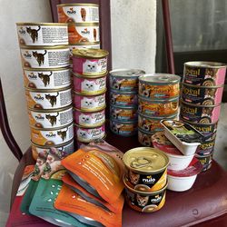 Large lot cat food Nulo Fancy Feast Reveal Friskies