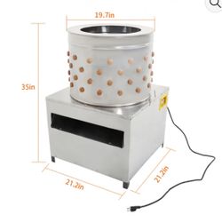 110v 60Hz Poultry Plucker Depilator Dove Chicken Duck Feather Stainless Steel Pluck Machine