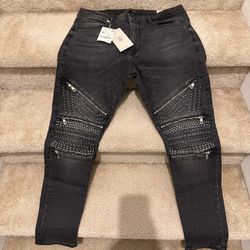 Zara BRAND NEW MENS JEANS MOTORCYCLE US SIZE 34