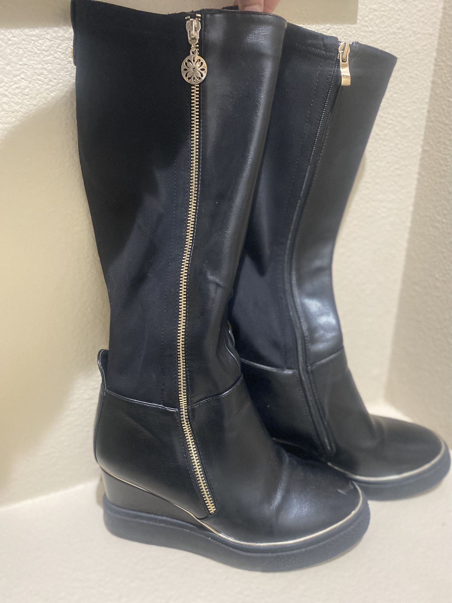 Knee High Wedge Boots 