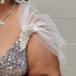 Bridal Shoulder Cape With Train