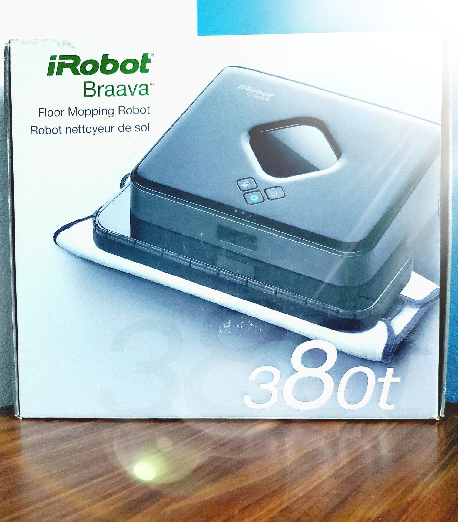 iRobot Braava 380t Advanced Robot Mop- Wet Mopping and Dry Sweeping cleaning modes, large spaces