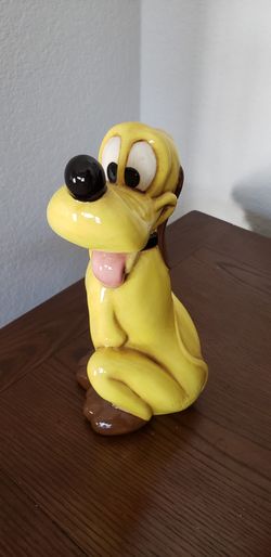 Antique Pluto Disney Porcelain Vintage Art Piece