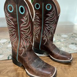Ariat Women's Round Up Ryder Western Boots - Broad Square Toe
