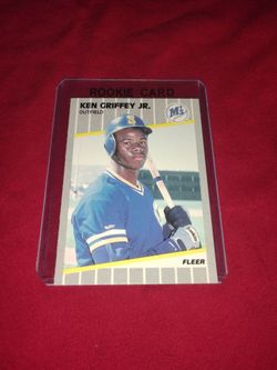 Like Mint 1989 Ken Griffey Jr Rookie Baseball Card - Fleer #548