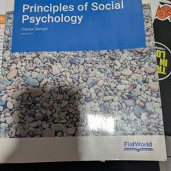 Principles of Social Psychology 