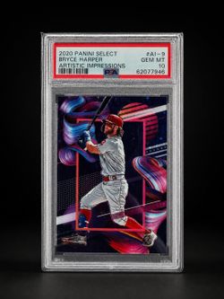2020 Panini Select Bryce Harper Artistic Impressions #AI-9 PSA 10 Gem Mint