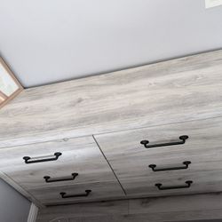 Ashley Grayish Tan Modern Bedroom Dresser – Excellent Condition