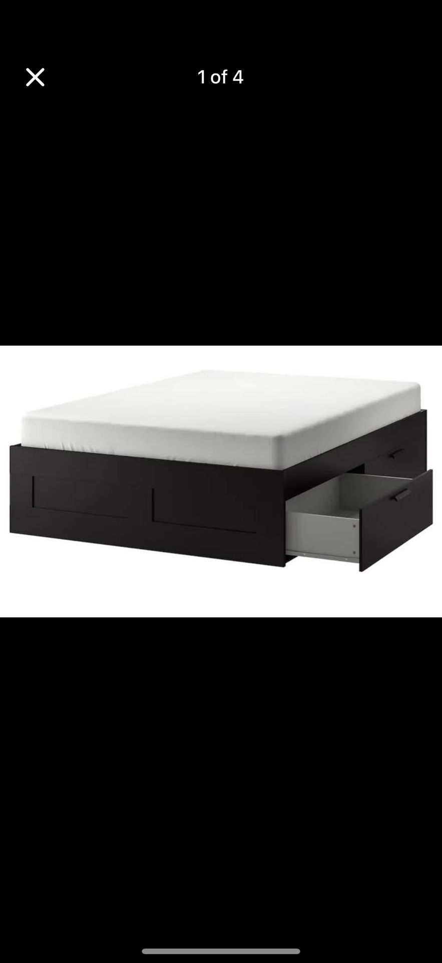BRIMES Full Size Bed Frame With Storage