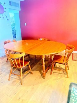 Vintage Tell City Andover Maple Drop Leaf Dining Set