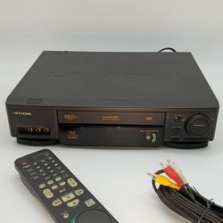 Hitachi,VCR with Remote And A/V Cable. Works Fine!