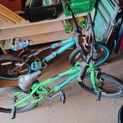 Two 20-in Kid Bikes For Sale 