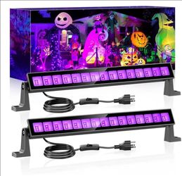 (Brand New in Box) 
45W LED Black Light Bar,Black Lights for Glow Party,Waterproof Blacklight with Plug & Switch, Halloween Light for Glow in The Dark