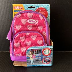 New Nuby Quilted Mini Harness Backpack 