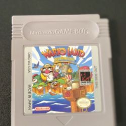 authentic Nintendo Game Boy cartridge for the 1994 platformer game Wario Land: Super Mario Land 3 