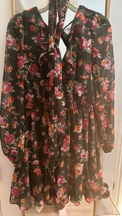 Trixxi Los Angeles Floral Long Sleeve Dress – Size M