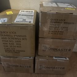 Ironmaster Quick Lock Dumbbells 75 Lbs