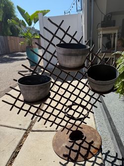 Vintage Elephant Cage Planter