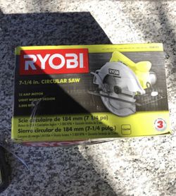 Ryobi 7–1/4 in circular saw