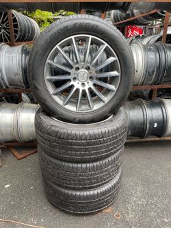 20inch Mercedes AMG G Wagon  OEM factory wheels fits G500 G550 G580 5x130 275/50R20 Pirelli tires 75% tread 2095$ for set of 4 rims with 4 tires plus 