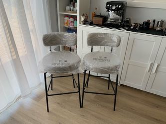 28 '' Bar Stools Set of 2, for Kitchen Island. Grey