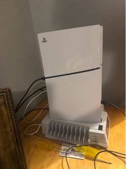 Ps5 digital edition , with charging station , 2 ps5 controllers , LG 27 inch 180 hrz monitor