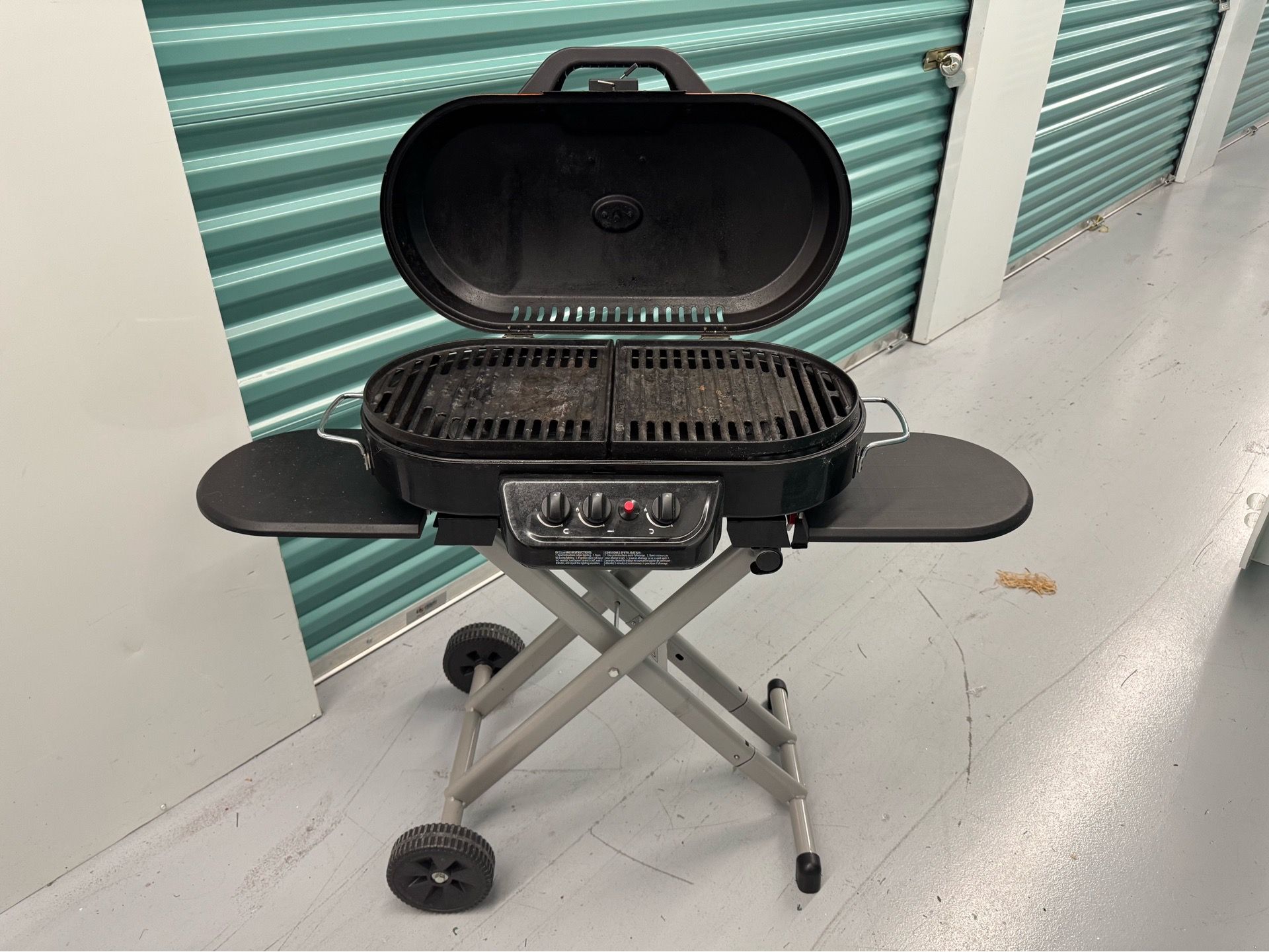 Coleman RoadTrip 285 Portable Stand-Up Propane Grill, Orange