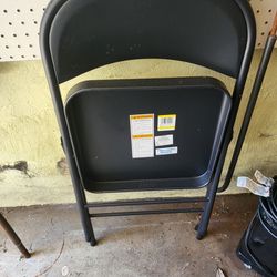Metal Folding Chair (Indoor And Outdoor) Only 10 Each - I have 8