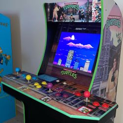 Arcade1Up Teenage Mutant Ninja Turtles Arcade Cabinet – 4 Player