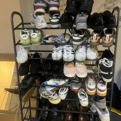 50 Pair Rolling Shoe Rack Ideal For Any Home