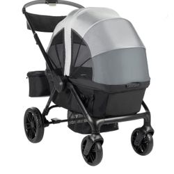 Monbebe Everyday Outings Wagon Stroller, Cobblestone Grey, Toddler, Unisex