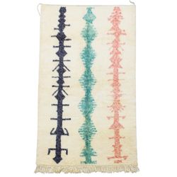5x8 Handmade Moroccan Wool Area Rug Natural Dye Wool Rug Colorful Rug 