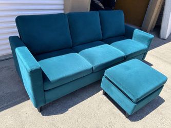 Dorel Home Furnishings sofa with matching ottoman