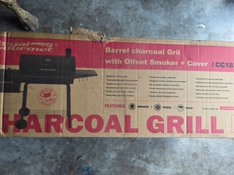 Charcoal grill smoker